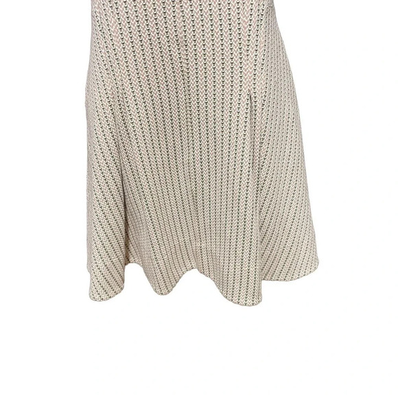 Anthropologie Maeve Jacquard Lace-Up Mini Dress Jumper Stripe Pink Size Small - Picture 4 of 15